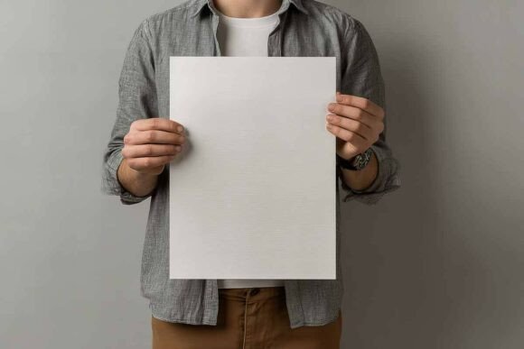 Download Blank Poster Frame Mockup in Interior - Interior Collection