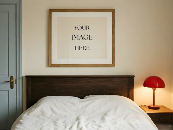 Download Bedroom Frame Mockup - Modern Interior - Interior Collection
