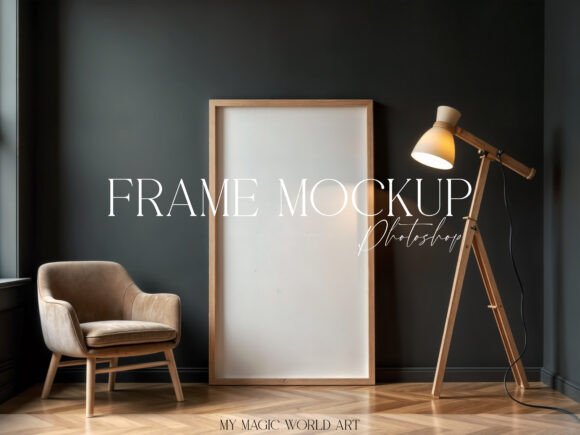 Download Interior Mockup Large Frame at the Wall - Interior Collection