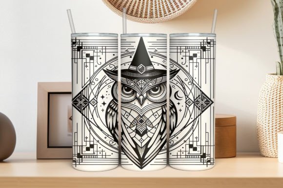 Download Owl Art Tumbler Sublimation PNG Design - Premium Bundle