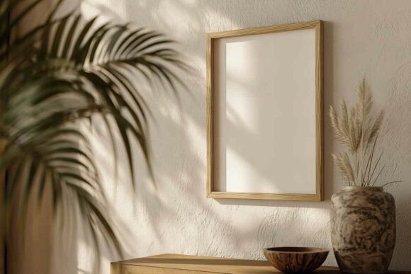 Download Poster Frame Mockup in Interior - Interior Collection