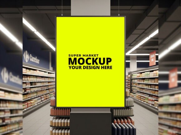 Download Supermarket Interior Mockup - Interior Collection