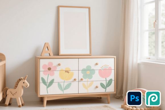 Download Nursery Wall Art Mockup - Art mockup Collection