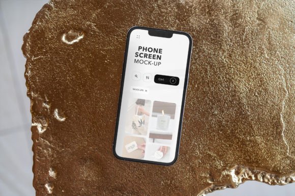 Download Phone Screen MockUp in Interior - Interior Collection