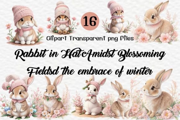 Download Rabbit in Hat Amidst Blossoming Fields - Fields Collection