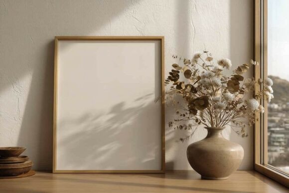 Download Poster Frame Mockup in Interior - Interior Collection
