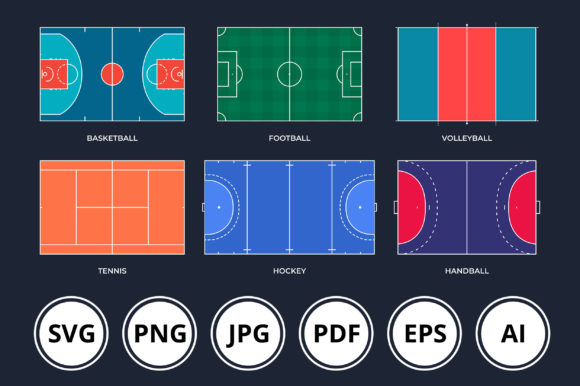 Download Most Popular Sport Fields Illustration - Fields Collection