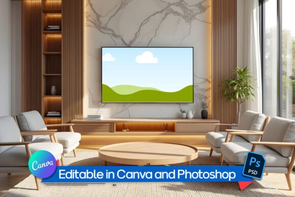 Download Interior Mockup for TV Wall Frame - Interior Collection