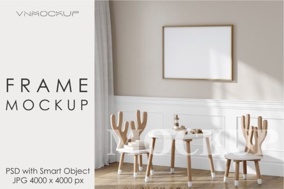 Download Mockup Frame in Kids Room Interior - Interior Collection