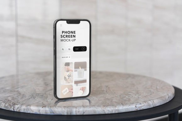 Download Phone Screen MockUp in Interior - Interior Collection
