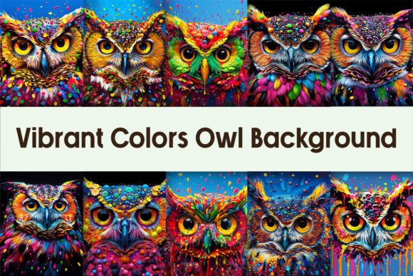 Download Vibrant Colors Owl Background - Premium Resources