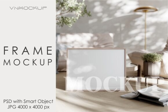 Download Frame Mockup in Modern Interior Room - Interior Collection