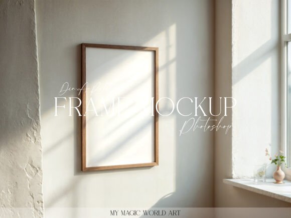 Download Interior Mockup PSD Frame at the Wall - Interior Collection